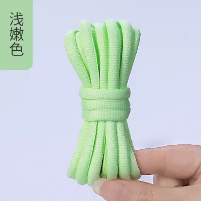 Fashion Casual Solid Color Oval Shoelace Rope Shoes Accessories