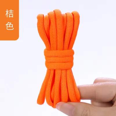 Fashion Casual Solid Color Oval Shoelace Rope Shoes Accessories