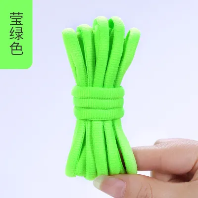Fashion Casual Solid Color Oval Shoelace Rope Shoes Accessories