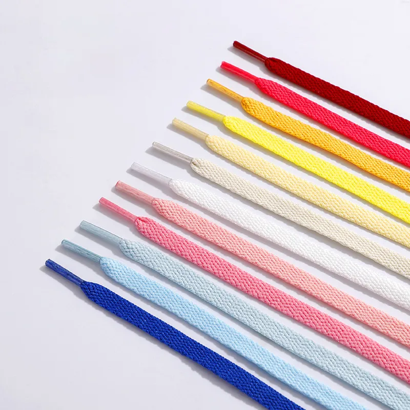 Fashion Solid Color Single-Layer Flat Canvas Shoelace Shoes Accessories
