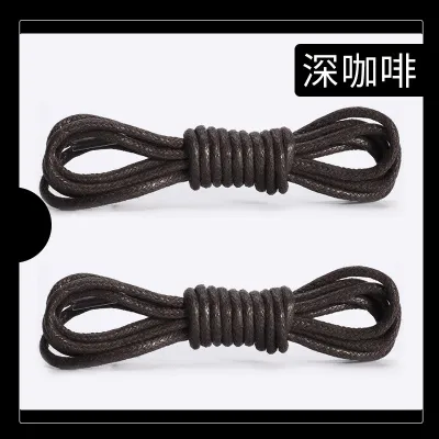 Fashion Solid Color Boots Leather Shoelaces Shoes Accessories