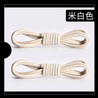 Fashion Solid Color Boots Leather Shoelaces Shoes Accessories