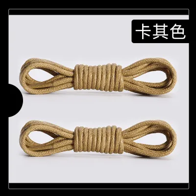 Fashion Solid Color Boots Leather Shoelaces Shoes Accessories