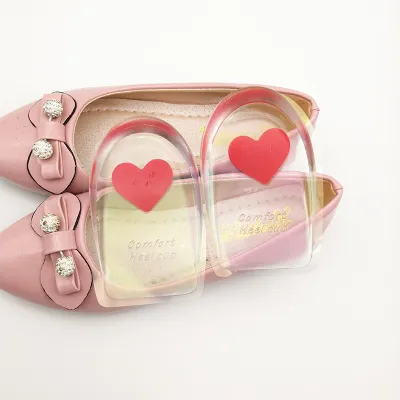 Transparent Silicone U-Shaped Inner Insole Heel Pad Shoes Accessories