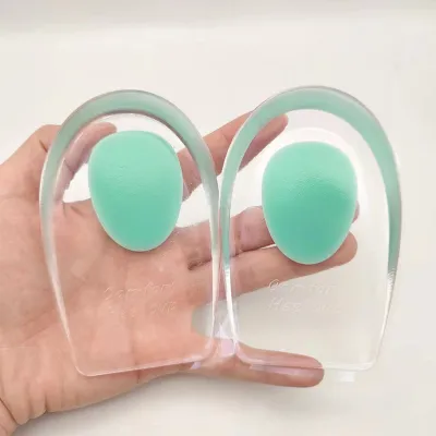 Transparent Silicone U-Shaped Inner Insole Heel Pad Shoes Accessories