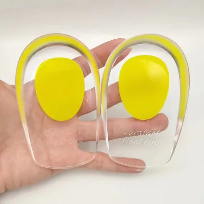 Transparent Silicone U-Shaped Inner Insole Heel Pad Shoes Accessories