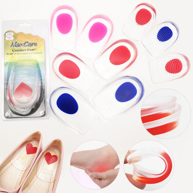 Transparent Silicone U-Shaped Inner Insole Heel Pad Shoes Accessories