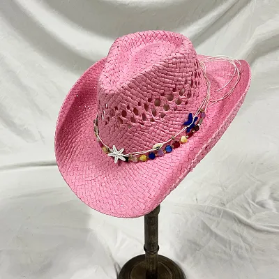 Fashion Casual Solid Color Handmade Hollow Straw Sun Hat