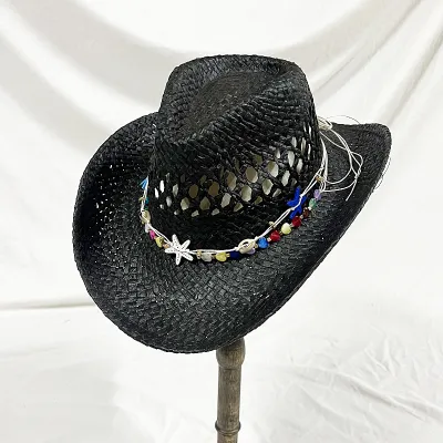 Fashion Casual Solid Color Handmade Hollow Straw Sun Hat
