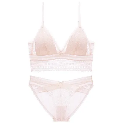 Women Sexy Base Lace Bra And Panties Lingerie Set