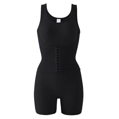 Women Basic Solid Color Waist Bodysuit Shapewear
