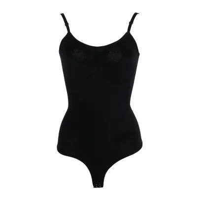 Women Solid Color Basic Bodysuit Shapewear