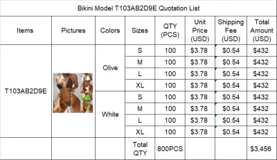 Separate Quotation Bikini Model T103AB2D9E