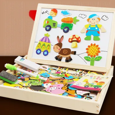 Kids Multifunctional Early Education Magnetic Puzzle Toys