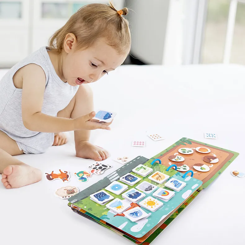 Quiet Book Early Education Velcro Baby Tear Educational Toys Paper-Based