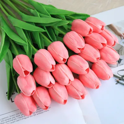Soft Pu Tulip Simulation Bouquet Home Decoration
