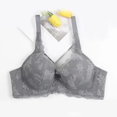 Women Fashion Sexy Solid Color Lace Non-Sponge Thin Adjustable Bra