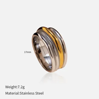 Women's Stainless Steel Simple Plating Fashion Ring with Text Design