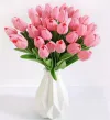 5 plastic tulips 1 bundle in red