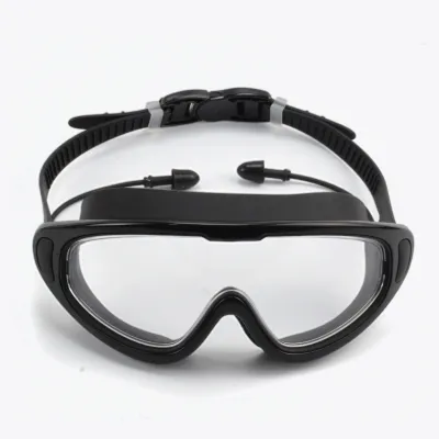 Fashion Flat Light Large Frame Hd Waterproof Anti-Fog Swimming Goggles