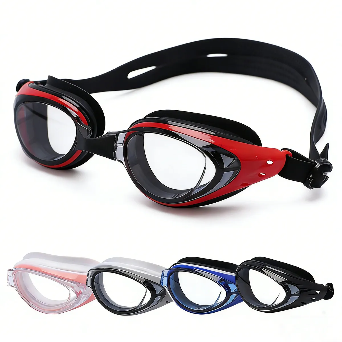 Fashion Silicone Adult Hd Anti-Fog Swimming Goggles