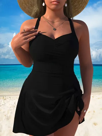 Women Fashion Sexy Plus Size Printed One-Piece Swimsuit