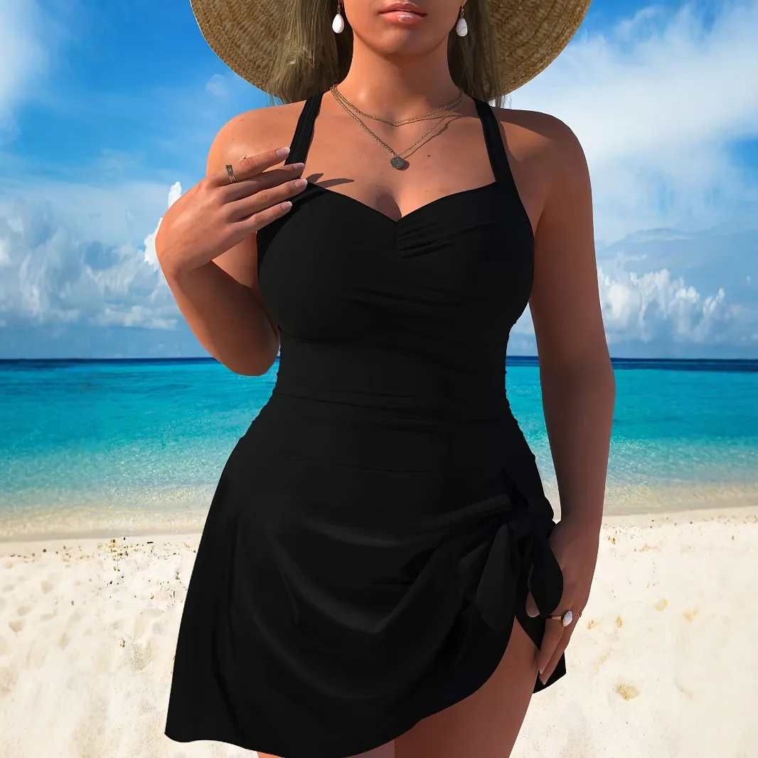 Women Fashion Sexy Plus Size Printed One-Piece Swimsuit