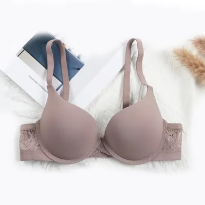 Women Fashion Sexy Solid Color Traceless Adjustable Push-Up Anti-Sagging Bra