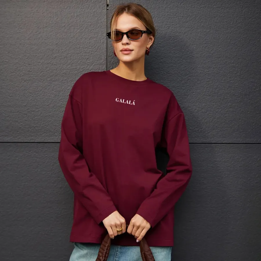 Women Fashion Casual Cotton Printed Long-Sleeve T-Shirt