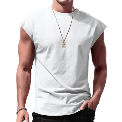 Men's Casual Solid Color Sleeveless Loose Tank Top