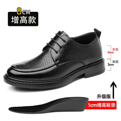 Men's Fashion Casual Round-Toe Business Leather Shoes Low Top