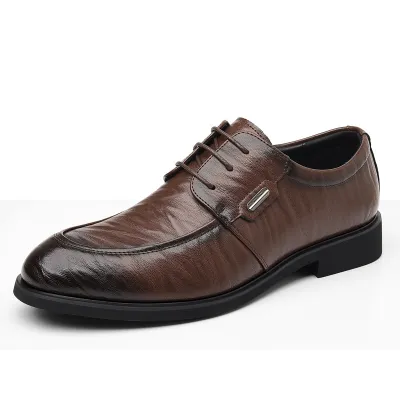 Men'S Fashion Casual Solid Color Business Leather Shoes
