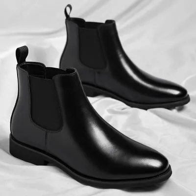 Men's Fashion Casual Vintage Pointed-Toe Leather Boots