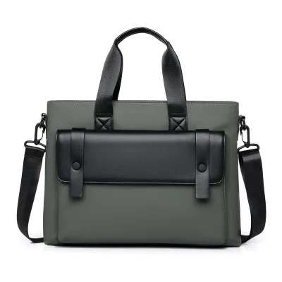 Men's Minimalist Luxury Travel Large Capacity Waterproof Crossbody Handbag Briefcase Bags