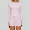 7725 Coat 7790 Shorts-Pink