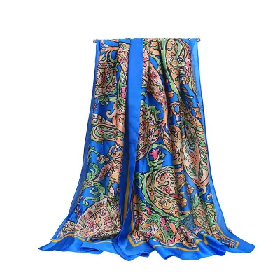 Women's Fashion Casual Cashew Printed New Silk Long Scarf