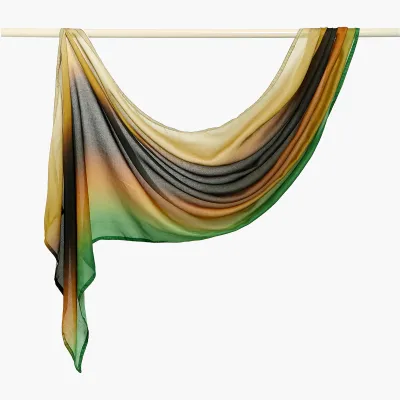 Women Fashion Casual Ethnic Style Rayon Printed Long Scarf