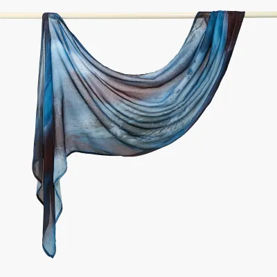 Women Fashion Casual Ethnic Style Rayon Printed Long Scarf