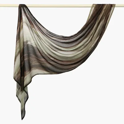 Women Fashion Casual Ethnic Style Rayon Printed Long Scarf