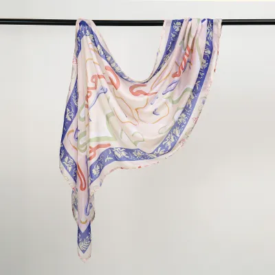 Women Fashion Casual Ethnic Style Rayon Printed Long Scarf