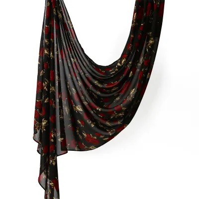 Women Fashion Casual Ethnic Style Rayon Printed Long Scarf