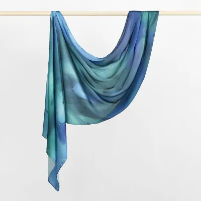 Women Fashion Casual Ethnic Style Rayon Printed Long Scarf