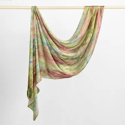 Women Fashion Casual Ethnic Style Rayon Printed Long Scarf
