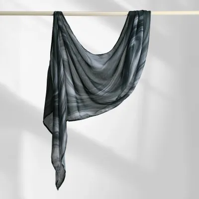Women Fashion Casual Ethnic Style Rayon Printed Long Scarf