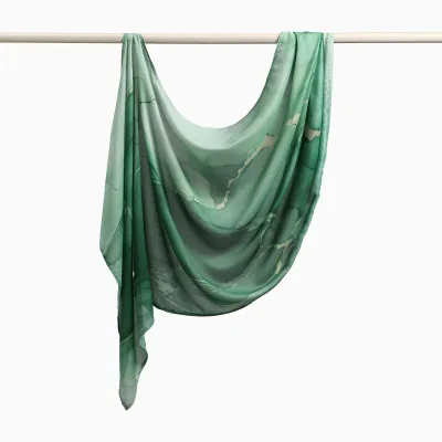 Women Fashion Casual Ethnic Style Rayon Printed Long Scarf