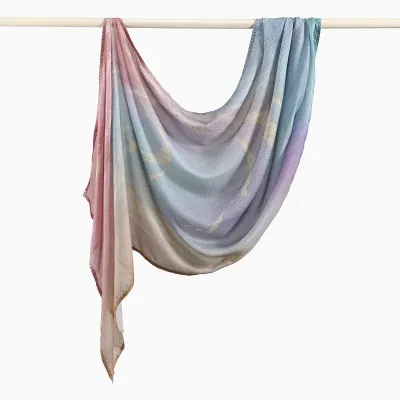 Women Fashion Casual Ethnic Style Rayon Printed Long Scarf
