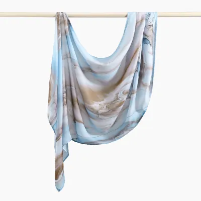 Women Fashion Casual Ethnic Style Rayon Printed Long Scarf