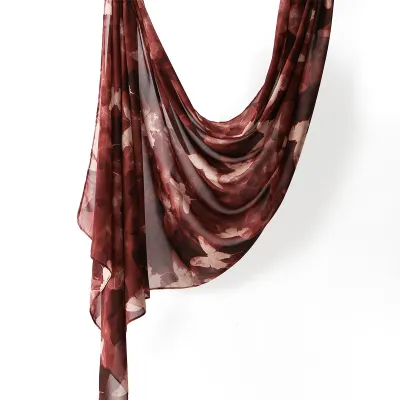 Women Fashion Casual Ethnic Style Rayon Printed Long Scarf