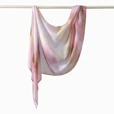 Women Fashion Casual Ethnic Style Rayon Printed Long Scarf