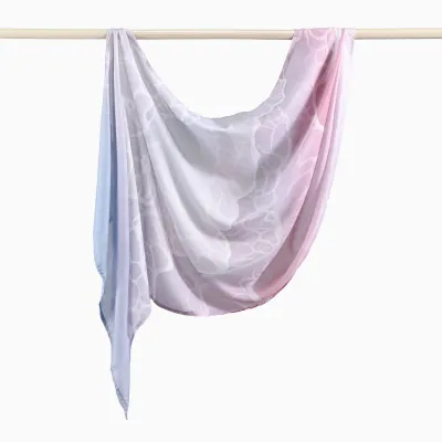 Women Fashion Casual Ethnic Style Rayon Printed Long Scarf